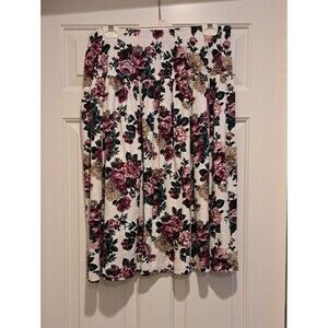 Fritzi Plus Vintage Floral Skirt 2X-Elastic Waist Band Made in the USA